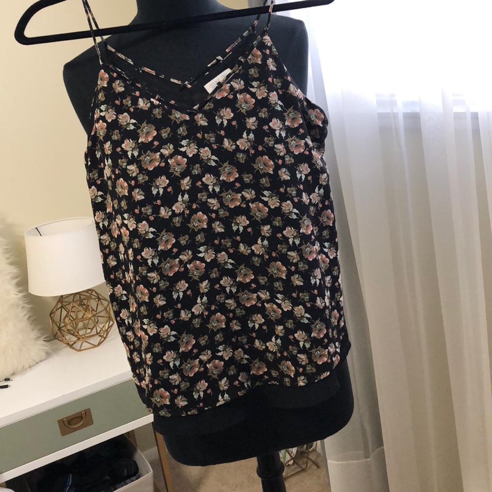 floral double layer tank